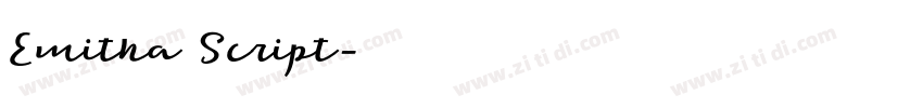 Emitha Script字体转换